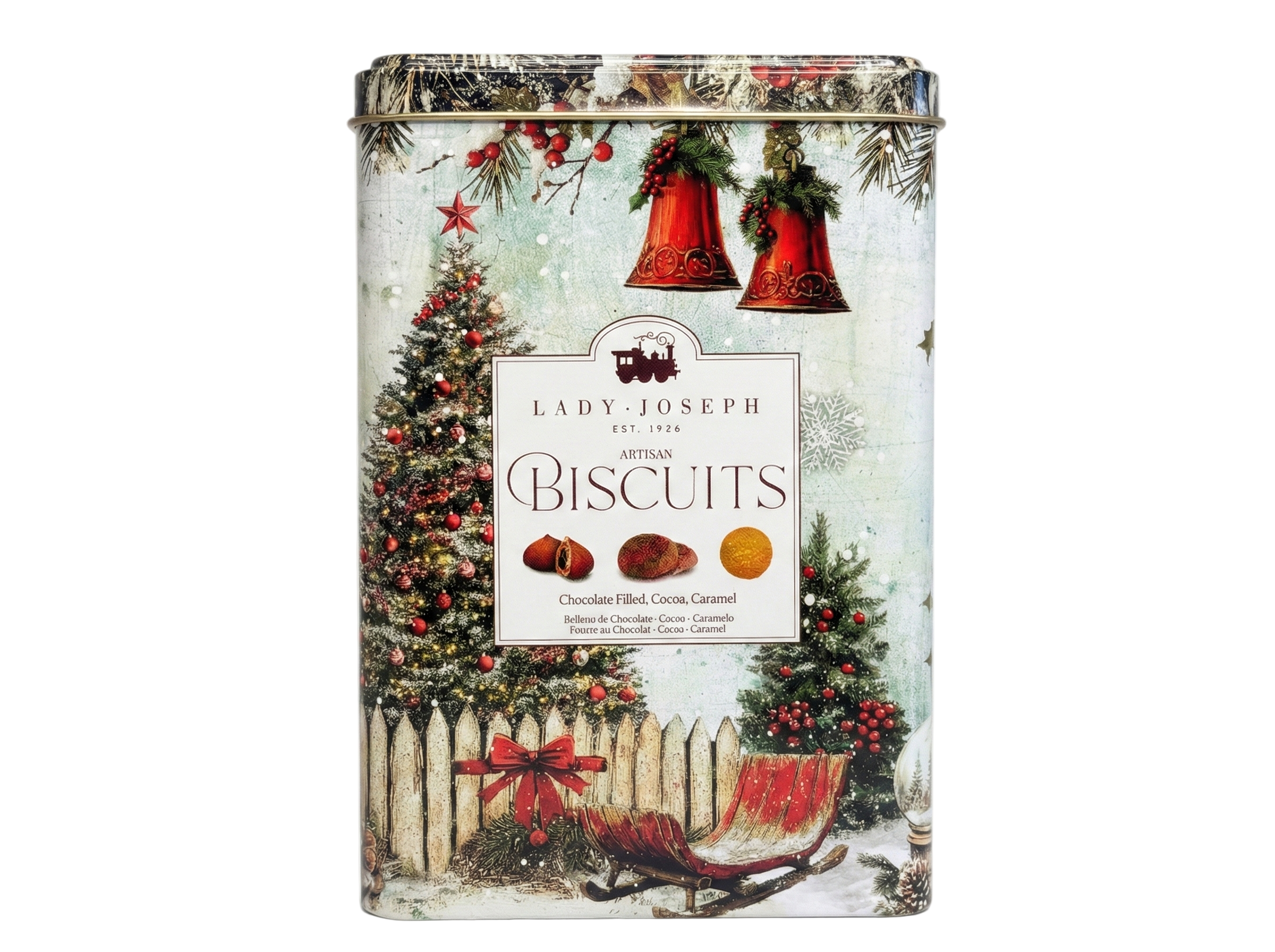 Cesta de Navidad Gourmet "Aroma de Navidad" - Pack con Vela de Jengibre y Dulces