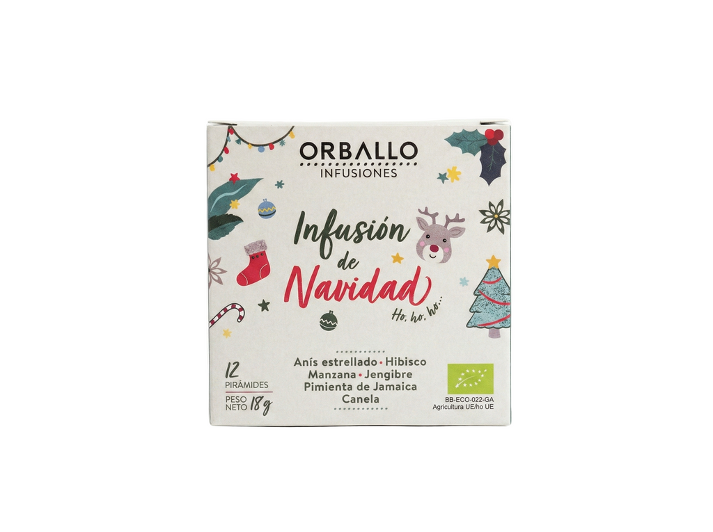 Cesta de Navidad Gourmet "Aroma de Navidad" - Pack con Vela de Jengibre y Dulces