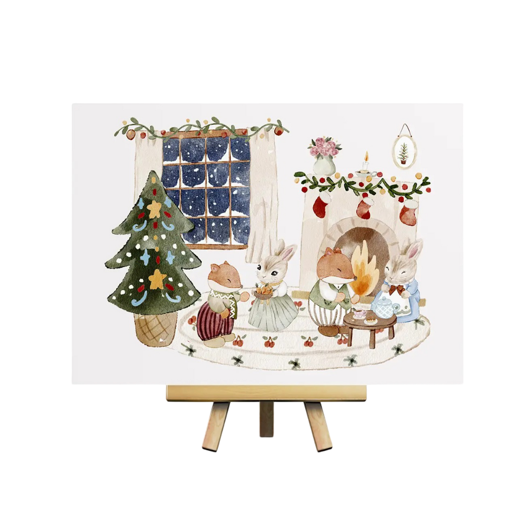 Cesta de Navidad Gourmet "Aroma de Navidad" - Pack con Vela de Jengibre y Dulces