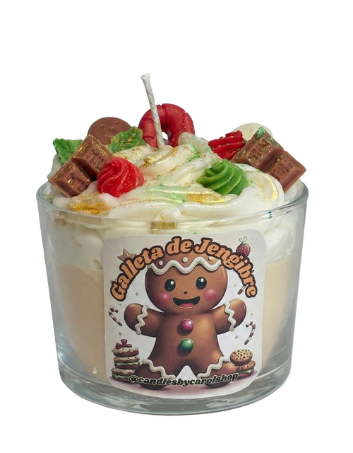 Cesta de Navidad Gourmet "Aroma de Navidad" - Pack con Vela de Jengibre y Dulces