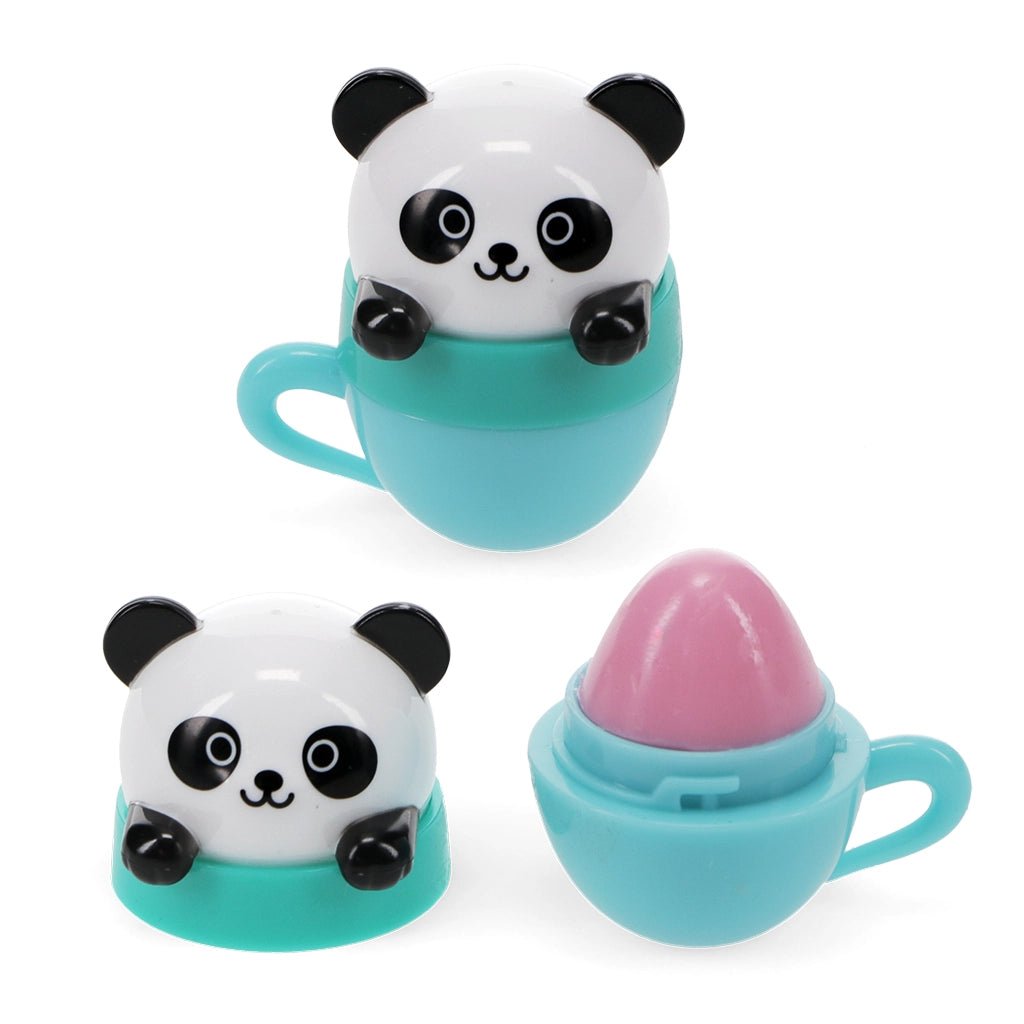 Bálsamo Labial Kawaii "Animales en Taza de Té" - Aroma a Bayas - Seasons Box Shop