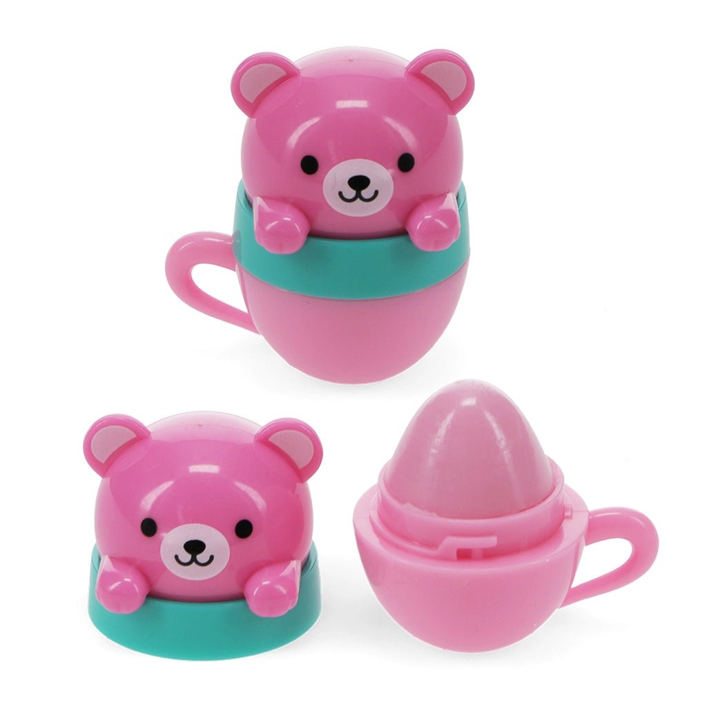 Bálsamo Labial Kawaii "Animales en Taza de Té" - Aroma a Bayas - Seasons Box Shop