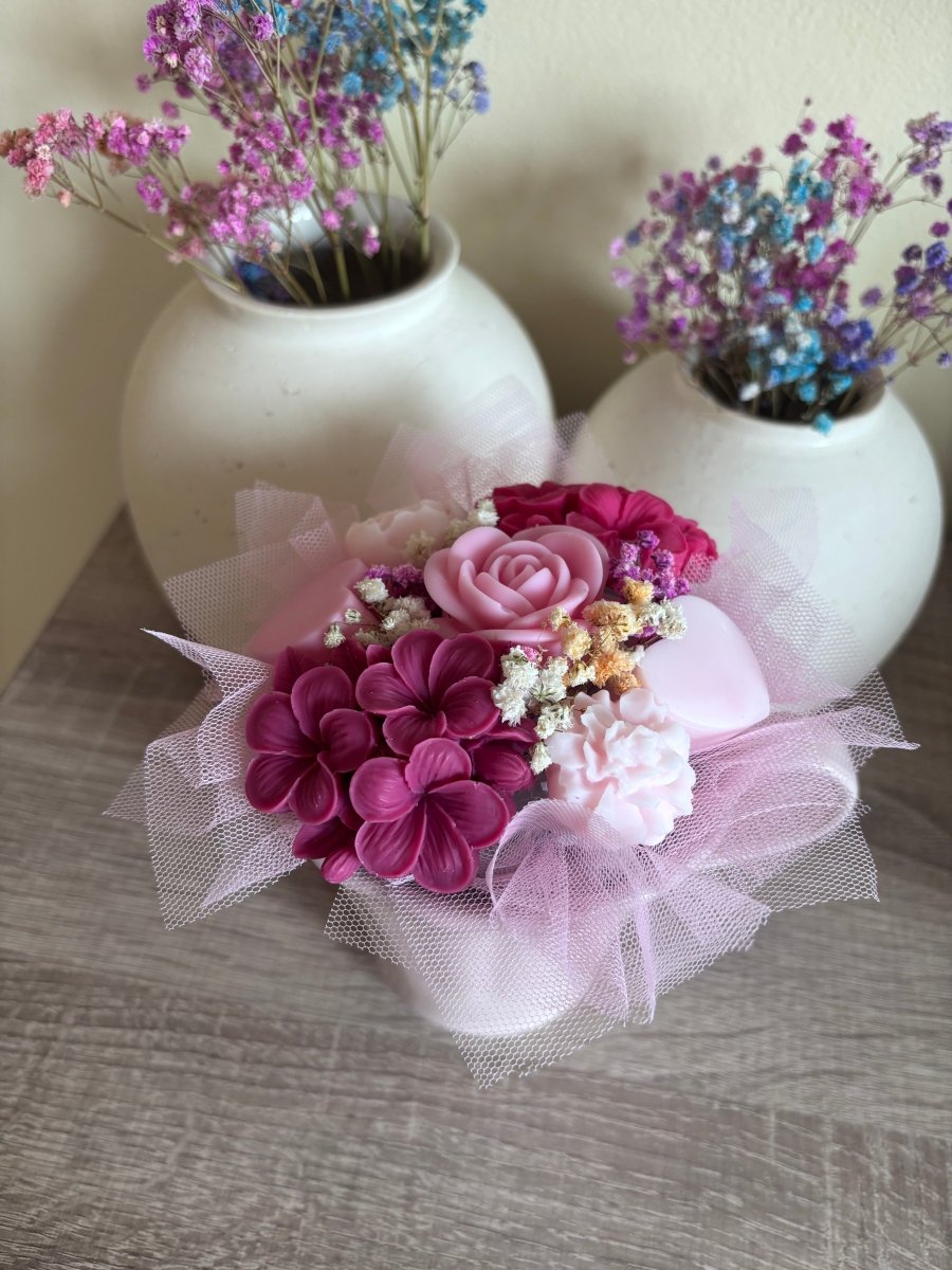 Centro Aromático con Flores Wax Melts en Taza - Seasons Box Shop