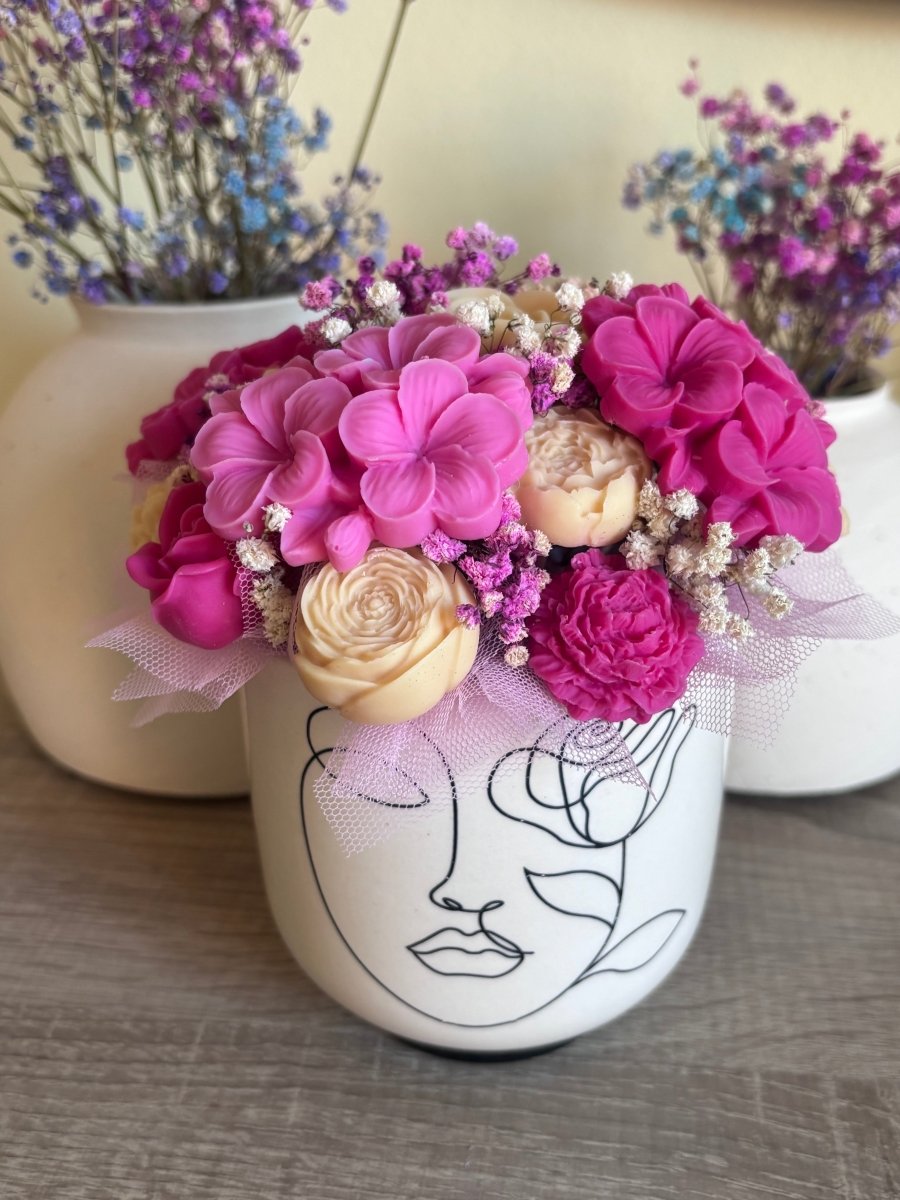 Ramo de Rosas | Centro de Flores decorativo Wax Melts - Seasons Box Shop