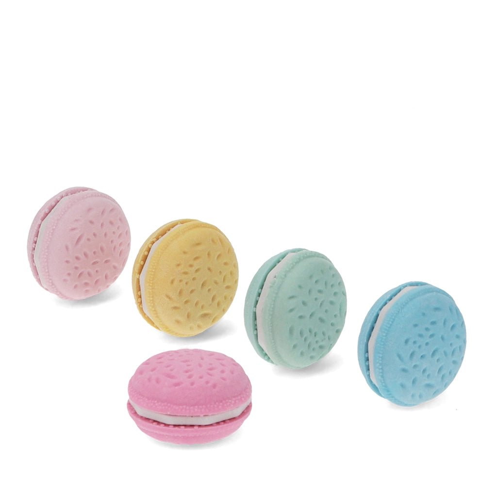 Set de 5 Gomas de Borrar en Forma de Macarons "La Petite Pâtisserie" - Seasons Box Shop