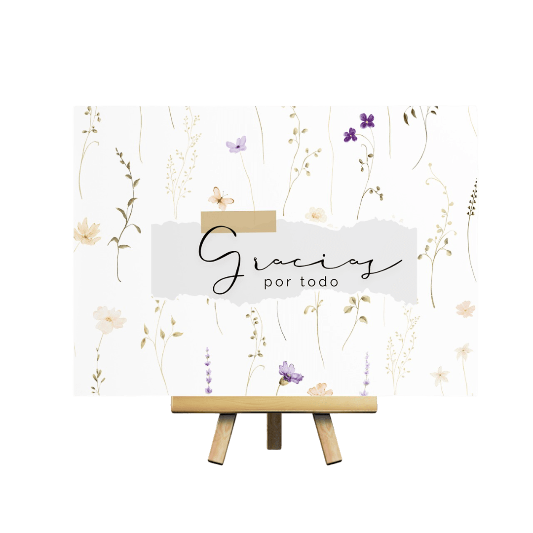 Tarjeta Postal - Gracias por todo - Seasons Box Shop